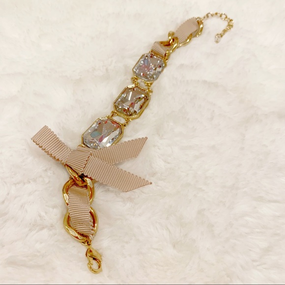 Rhinestone Ribbon Bracelet - Picture 3 of 3